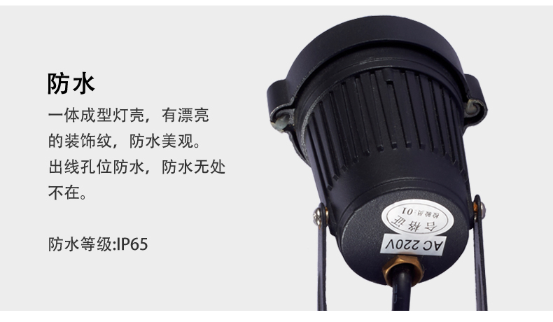 大功率led插地?zé)?地插燈 戶外防水花園草坪 射燈 照樹燈3W(圖14)