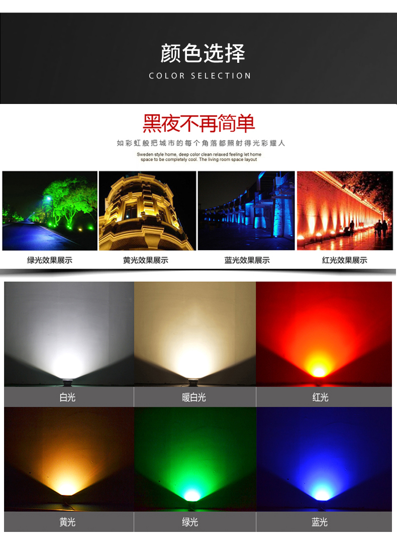 戶外嵌入式防水led臺階燈 地埋燈 地腳燈 墻角燈樓梯踏步燈壁燈3W(圖15)