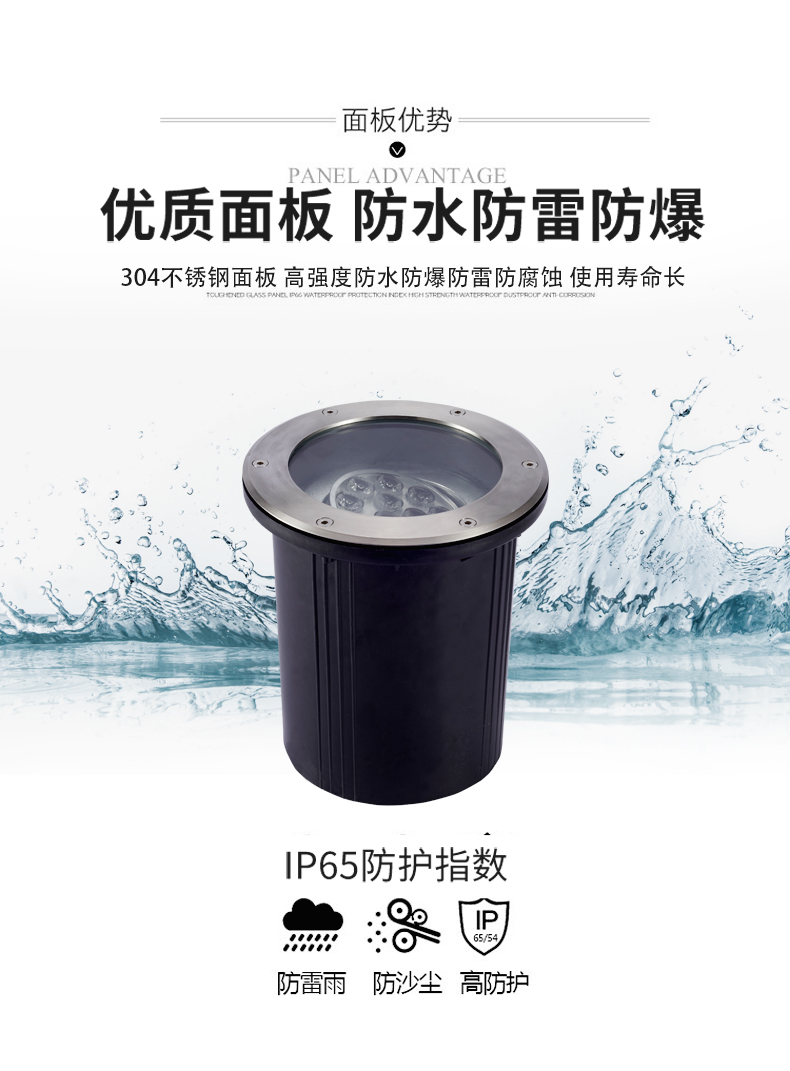 可調(diào)角度防水led地埋燈 照樹燈照招牌燈3W5W7W9W12W15W18W30W36W(圖3)