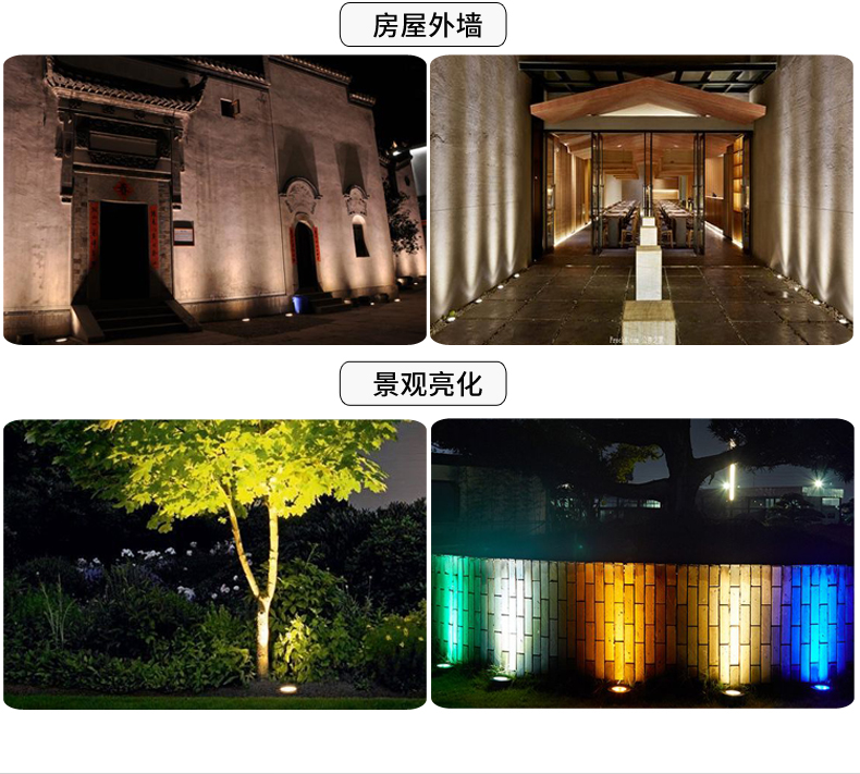 led方形戶外防水地埋燈 大功率埋地燈 臺階燈 墻腳燈1W(圖18)