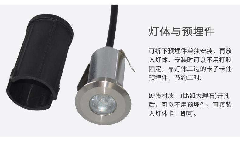 工廠直銷 防水led地埋燈 不銹鋼水下埋地?zé)?廣場(chǎng)景觀地埋燈1W(圖15)