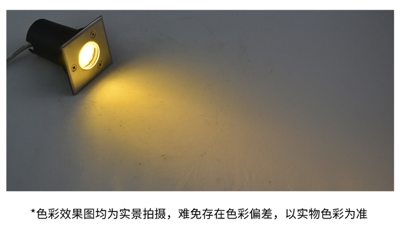 大功率防水方形led地埋燈 防水埋地?zé)?廣場地?zé)?地射燈景觀燈1W(圖11)